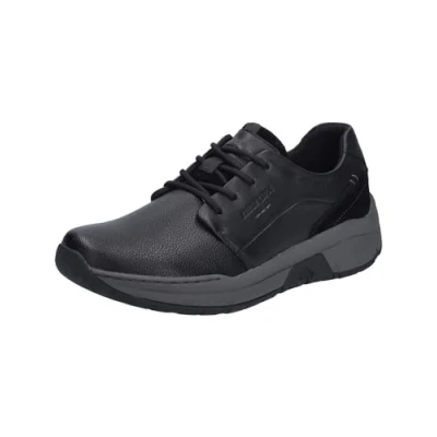Image of Josef Seibel Mitchell 02 Men&#039;s Low Top Trainers, Width H (Wide), Interchangeable Footbed, black, 42 EU Weit