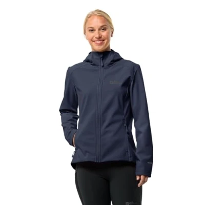 Image of Jack Wolfskin Bornberg Hoody Soft shell jacket, Women&#039;s, Size: Medium, Night blue