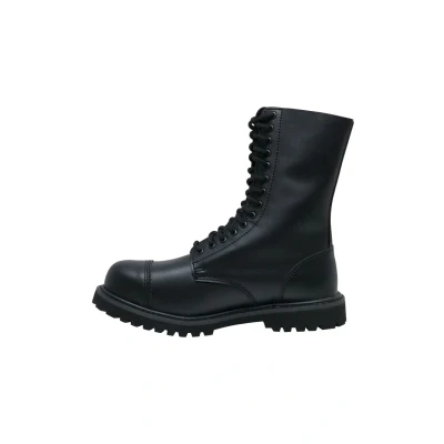 Image of Brandit Vegantom Boots, Vegan Leather Look, Black 3 Eylets, 42 EU