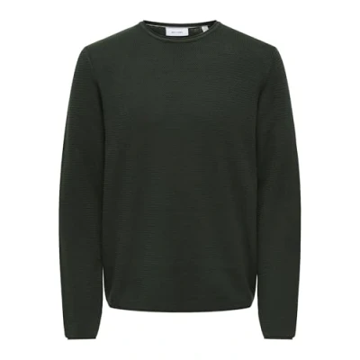 Image of Only &amp; Sons Normal Geschnitten Rundhalsausschnitt Jumper, Men&#039;s, Size: Small, Rosin