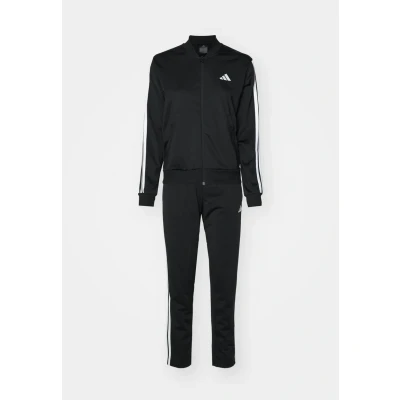 Image of adidas Sportswear Essentials 3STRIPES Tracksuit, Women&#039;s, Size: Small, Black