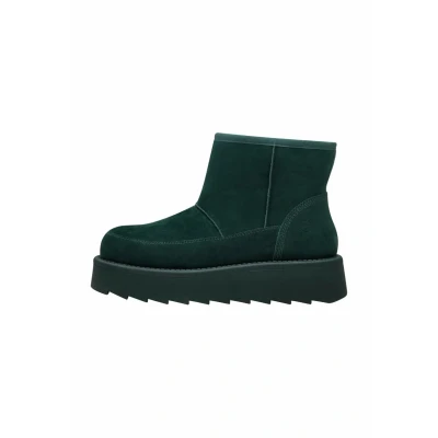Image of Tamaris Winter boots, Women&#039;s, Size: 5, Green Leather