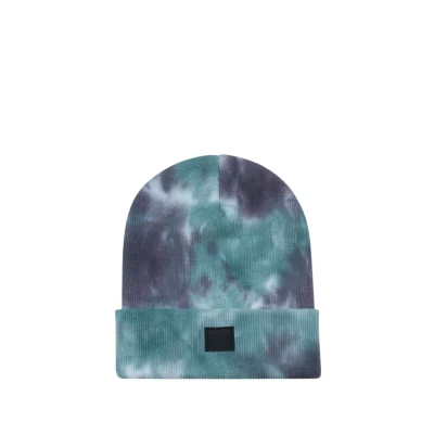 Image of Urban Classics TIE DYE Unisex Beanie, Men&#039;s, Size: One Size, Grey/teal