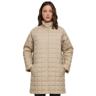 Image of Urban Classics Quilted Winter coat, Women&#039;s, Size: 3XL, Wetsand