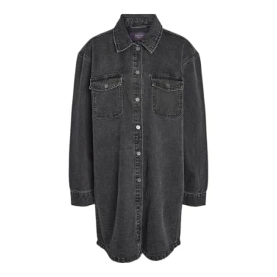 Image of Noisy May Women&#039;s Dress, Black Denim, XS
