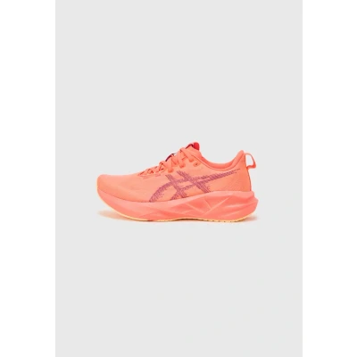 Image of Asics Novablast Road running shoes, Men&#039;s, Size: 8, Flash red/edo purple shoes