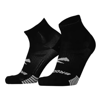 Image of Brooks Ghost LITE Quarter 2PACK Sports socks, Size: 8 11, Black