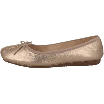 Image of Clarks Originals Ballet pumps, Women&#039;s, Size: 9, Gold Leather