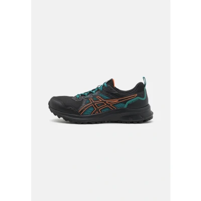 Image of Asics Scout 3 Trail running shoes, Men&#039;s, Size: 8, Black/nova orange Imitation leather/ textile