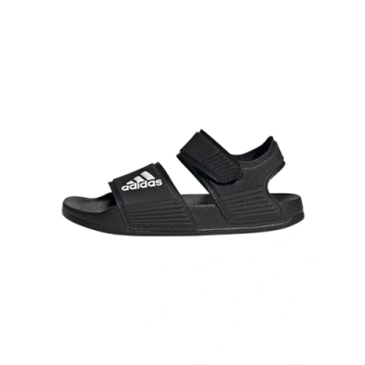 Image of adidas Performance Adilette Pool slides for kids, Size: 3, Core black/footwear white Synthetics