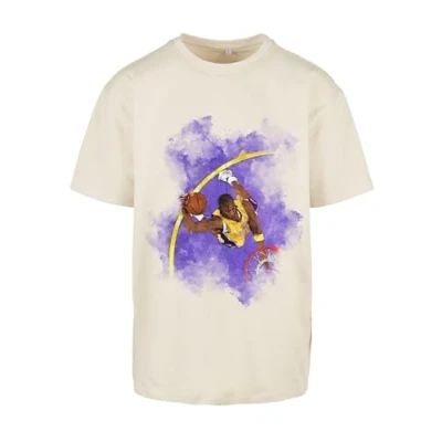 Image of Upscale by Mister Tee Basketball Clouds 2.0 Oversize Print Tshirt, Men&#039;s, Size: XL, Sand