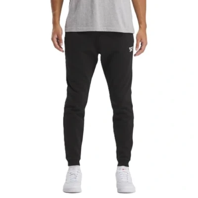 Image of Reebok Small LOGO Tracksuit bottoms, Men&#039;s, Size: Medium, Black