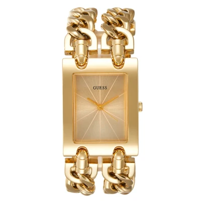 Image of Guess Ladies Trend Watch goldcoloured, Women&#039;s, Size: One Size, Gold coloured