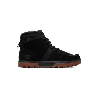 Image of DC Shoes Woodland Laceup ankle boots, Men&#039;s, Size: 8, Black/gum Leather