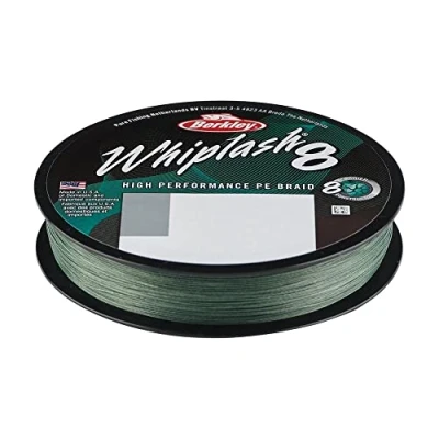 Image of Berkley Whiplash 8 Braided line Green 0.08mm / 12.9kg (300m) fishing