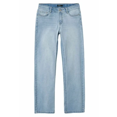 Image of NAME IT Girl&#039;s Nlftariannes DNM Lw Straight Pant Noos Jeans, Light Blue Denim, 140