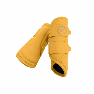 Image of Eskadron 2025 Faux Leather Golden Yellow Platinum Tendon Boots Size: S