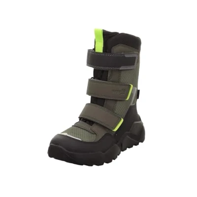 Image of Superfit Rocket Winter boots for kids, Size: 4/4.5, Grün/schwarz Imitation leather/ textile