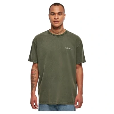 Image of Urban Classics Small Embroidery Basic Tshirt, Men&#039;s, Size: Medium, Bottlegreen