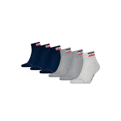 Image of Levi&#039;s Quarter (Pack of 6), Grey/Dress Blues Combo, 6 8