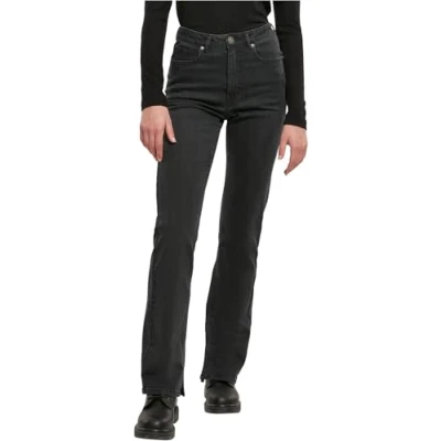 Image of Urban Classics Straight leg jeans, Women&#039;s, Size: 32, Black washed
