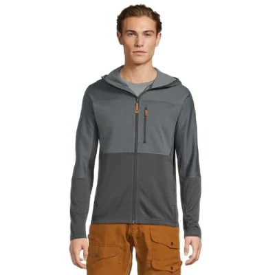 Image of Fjällräven Abisko Trail Zipup sweatshirt, Men&#039;s, Size: Small, Iron grey/grey
