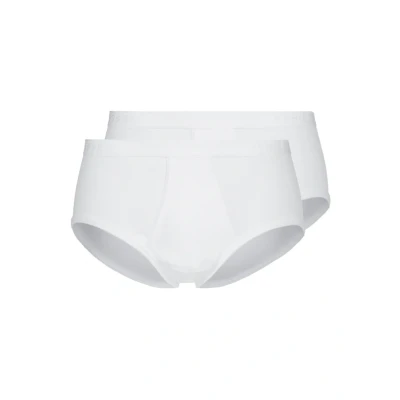 Image of Schiesser Feinripp 2 PACK Briefs, Men&#039;s, Size: 42, Weiß