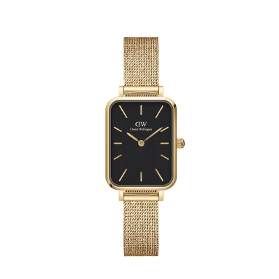 Image of Daniel Wellington Quadro Pressed Watch goldcoloured, Size: 20, Gold coloured