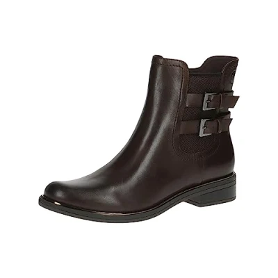 Image of CAPRICE Ankle Boots 9 25309 41 G Width, Dk Brown Nappa, 6.5 UK