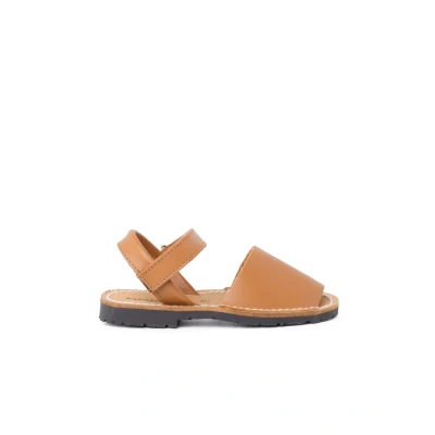 Image of Pisamonas Avarcas Sandals for kids, Size: 4.5K/5K, Camel Leather