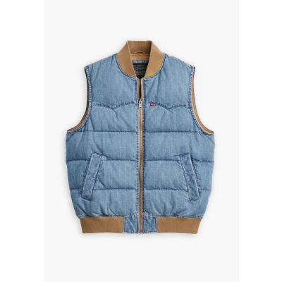Image of Levi&#039;s Western Super PUFF Waistcoat, Men&#039;s, Size: XXL, Slightly sidetracked