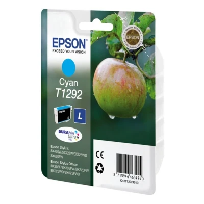 Image of Epson T1292 Cyan Apple Genuine DURABrite Ultra Ink Cartridge