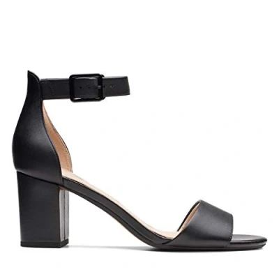 Image of Clarks DEVA MAE Sandals, Women&#039;s, Size: 3.5, Black Leather
