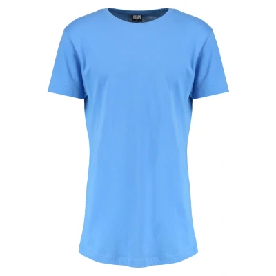 Image of Urban Classics Shaped LONG Basic Tshirt, Men&#039;s, Size: XS, Horizon blue