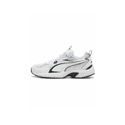 Image of Puma Unisex&#039;s Milenio Tech Sneaker, White Black Silver, 9.5 UK