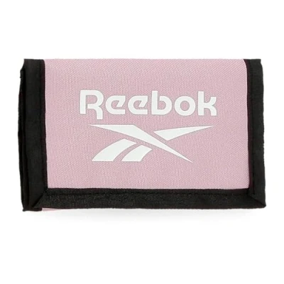 Image of Reebok Boston Wallet with Purse Pink 13x8x2.5cm Polyester by Joumma Bags, Pink, Coin Purse,