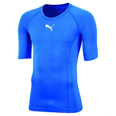 Image of Puma LIGA Baselayer TEE Undershirt, Men&#039;s, Size: XXL, Electric blue lemonade