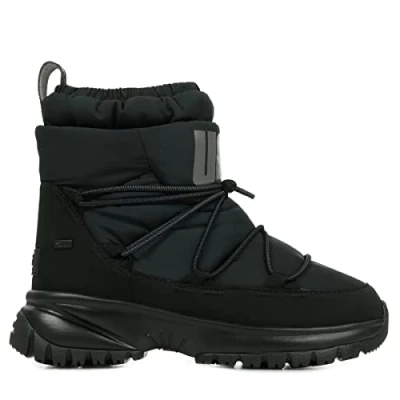 Image of UGG YOSE Puffer MID Winter boots, Women&#039;s, Size: 3, Black Textile/synthetics