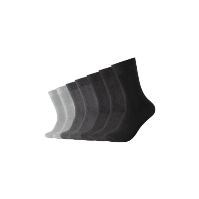 Image of camano Comfort IN BOX 7 PACK Socks, Size: 6 8, Dark grey mix