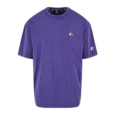Image of Starter Essential TEE Basic Tshirt, Men&#039;s, Size: Medium, Purple acid washed