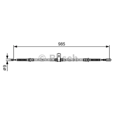 Image of Cable, parking brake BOSCH 1 987 482 395