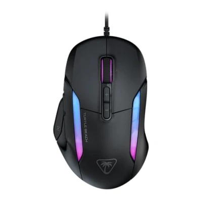 Image of TURTLE BEACH Kone II Wired Ergonomic RGB Gaming Mouse, 26K DPI Optical Sensor, 100M Click Life Switches, 23 Customizable Inputs, 4D Scroll Wheel, Pure PTFE glides Ash Black