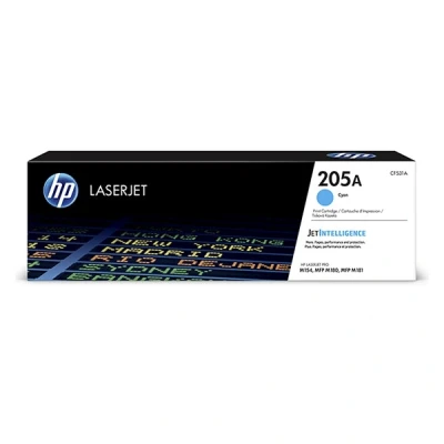 Image of HP CF531A 205A LaserJet Toner Cartridge, Cyan, Single Pack