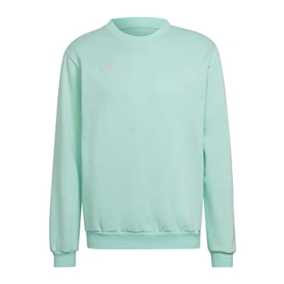 Image of adidas Performance Entrada Sweatshirt, Men&#039;s, Size: Small, Turquoise