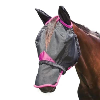 Image of Weatherbeeta ComFiTec Deluxe Durable Fly Mask with ears and nose
