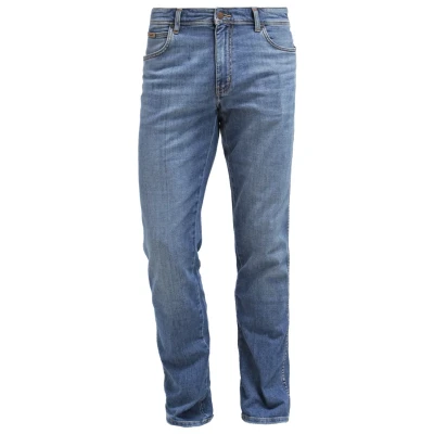 Image of Wrangler Texas Stretch Straight leg jeans, Men&#039;s, Size: 34x34, Worn broke