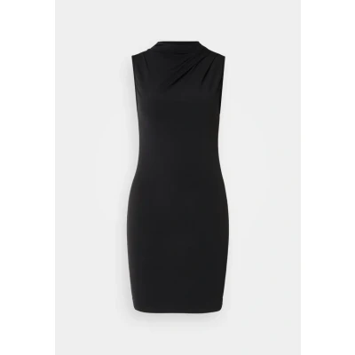 Image of Pieces Pcmadison Draped Dress Shift dress, Women&#039;s, Size: XS, Black