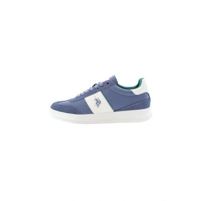 Image of U.S. Polo Assn. Campy Trainers, Men&#039;s, Size: 7.5, Blue shoes
