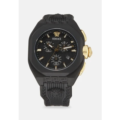 Image of Versace Watches Legend Chronograph watch, Men&#039;s, Size: One Size, Black