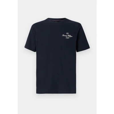 Image of Tommy Hilfiger Men&#039;s S/S T Shirt, Blue (Desert Sky), XL